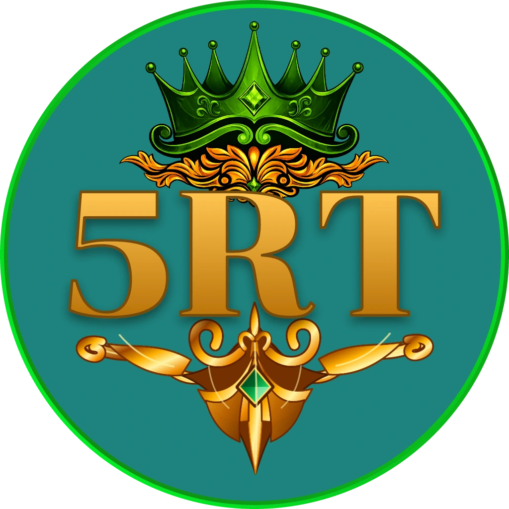 5RT – Experience premium online casino entertainment for Indonesian players Elegant woman in a sparkling gold dress surrounded by glowing casino chips and neon lights representing the premium online casino atmosphere of 5RT for Indonesia